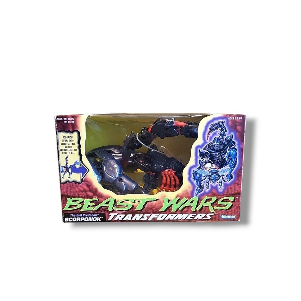 Transformers Beast Wars Scorponok 1995 Complete Box Weapons Instructions
